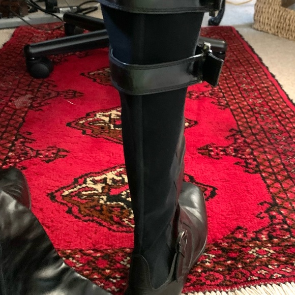 Stuart Weitzman black leather boots - Picture 3 of 9